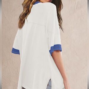 White and Blue T-Shirt